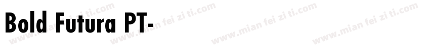 Bold Futura PT字体转换